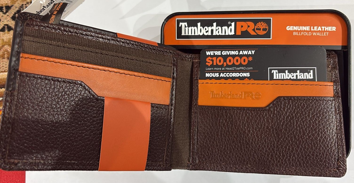 BILLETERA TIMBERLAND PRO CON PROTECCION RFID CUERO LEGITIMO MARRON. COD: TIMB010 - Image 3