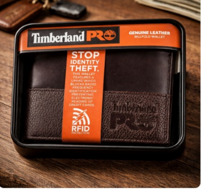 BILLETERA TIMBERLAND PRO CON PROTECCION RFID CUERO LEGITIMO MARRON. COD: TIMB010 - Image 5