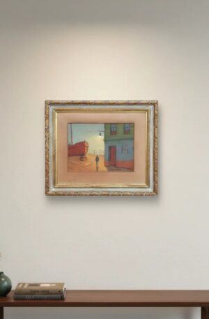 CUADRO AL OLEO DE C.F. CARUGO ( 1896 - 1975 ) PINTOR ARGENTINO. COD: 105801