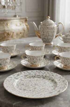 JUEGO DE PORCELANA TSUJI COMPLETO PARA 12 PERSONAS. COD: 106703