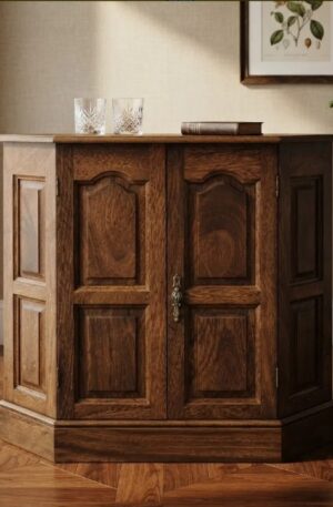 MUEBLE DE ARRIME EN ROBLE CEREJEIRA IDEAL MUEBLE AUXILIAR O RECEPCION. COD: 107703