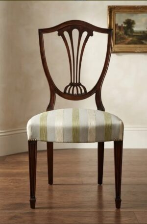 SILLA ESTILO INGLES SHERATON - HEPPLEWHITE SILLA DE COMEDOR SILLERIA INGLESA. COD: 107718