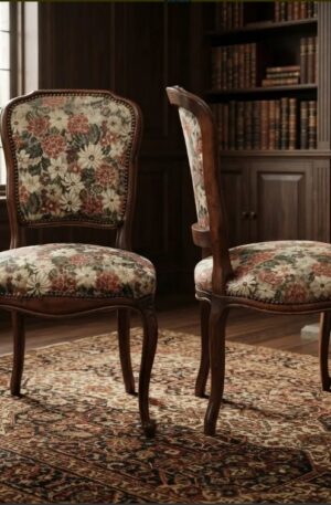 SILLA DE COMEDOR ESTILO FRANCES LUIS XV SILLERIA FRANCESA. COD: 107713