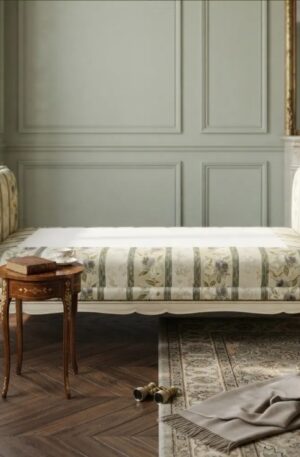DIVAN CAMA UNA PLAZA ESTILO FRANCES LUIS XV. COD: 107719