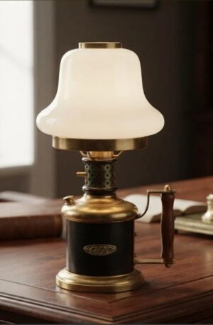 FAROL DE MESA VINTAGE, LAMPARA DE MESA REPLICA AÑO 1890. COD: 107819