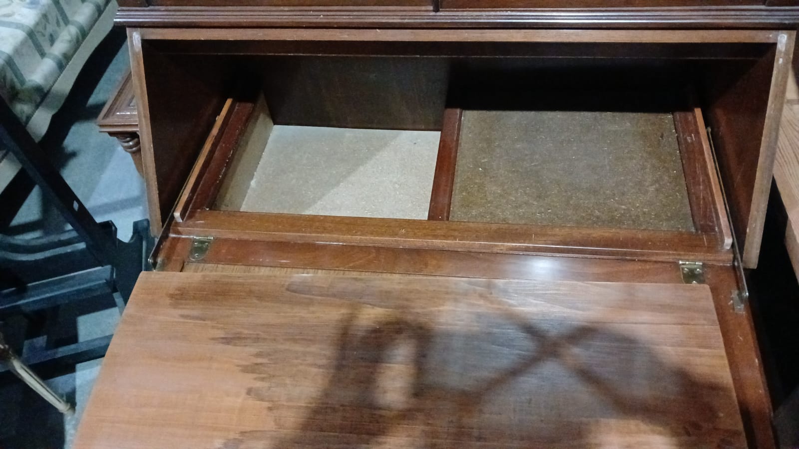 MUEBLE BUREAU SECRETER ESCRITORIO CON BIBLIOTECA VITRINA. COD: 1023012 - Imagen 7