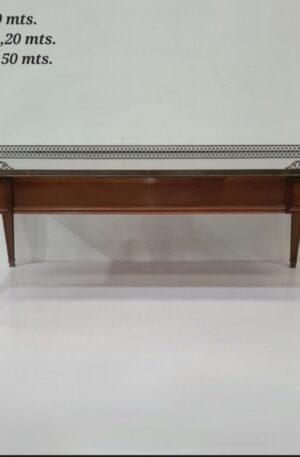 MESA DE SALA ESTILO FRANCES LUIS XVI MESITA EXHIBIDORA MESA DE SALA VITRINA. COD: 106807