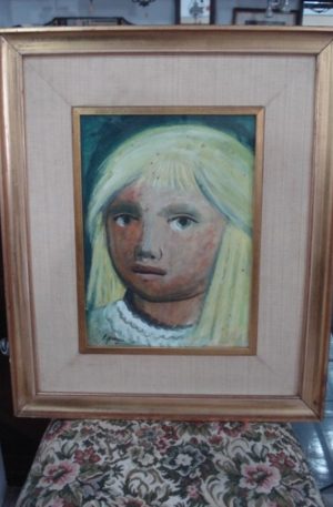Cuadro Rostro Firmado Primaldo Monaco    COD : 18552