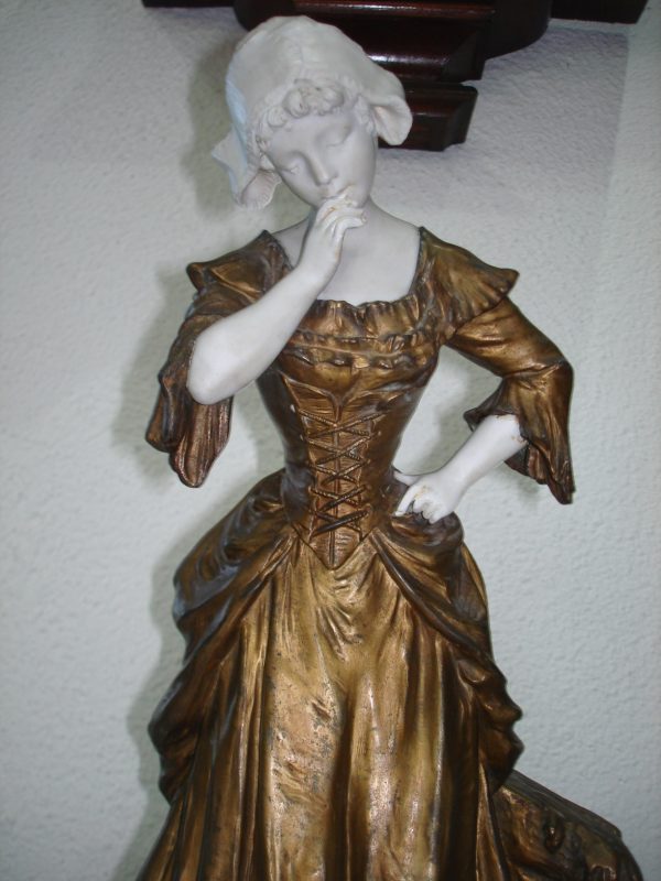 ESCULTURA BRONCE Y BISCUIT COD : 44913 - Image 6