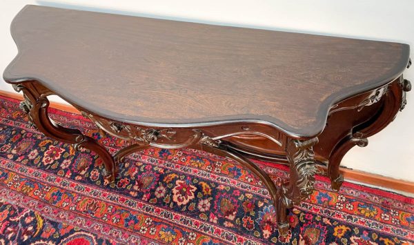 CONSOLA ESTILO COLONIAL FRANCES EN NOGAL ITALIANO - Image 6
