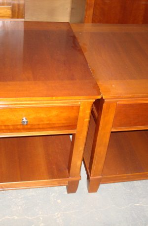 2 MESAS DE SALA MADE IN U.S.A (SOFA TABLE) MESA DE LUZ . COD: 54702/65604/49702
