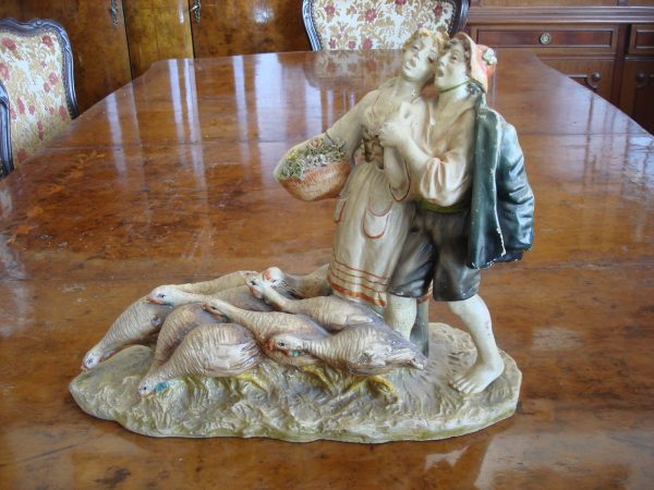 FIGURA MUY ANTIGUA EN TERRACOTA ITALIANA. COD: 20211