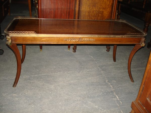 MESA DE SALA ESTILO FRANCES IMPERIO CON BRONCERIA. COD: 54605 - Image 4
