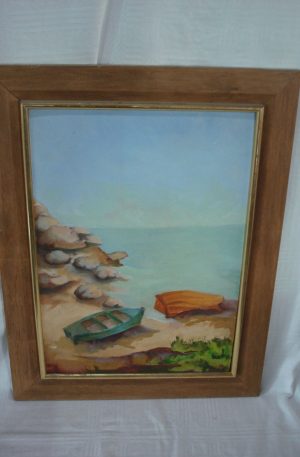 CUADRO OLEO SOBRE HARDBOARD , NELLY GIL. COD: 34503