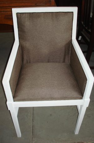 SILLON UN CUERPO INGLES SHABY CHIC , TAPIZADO A NUEVO. COD: 49006