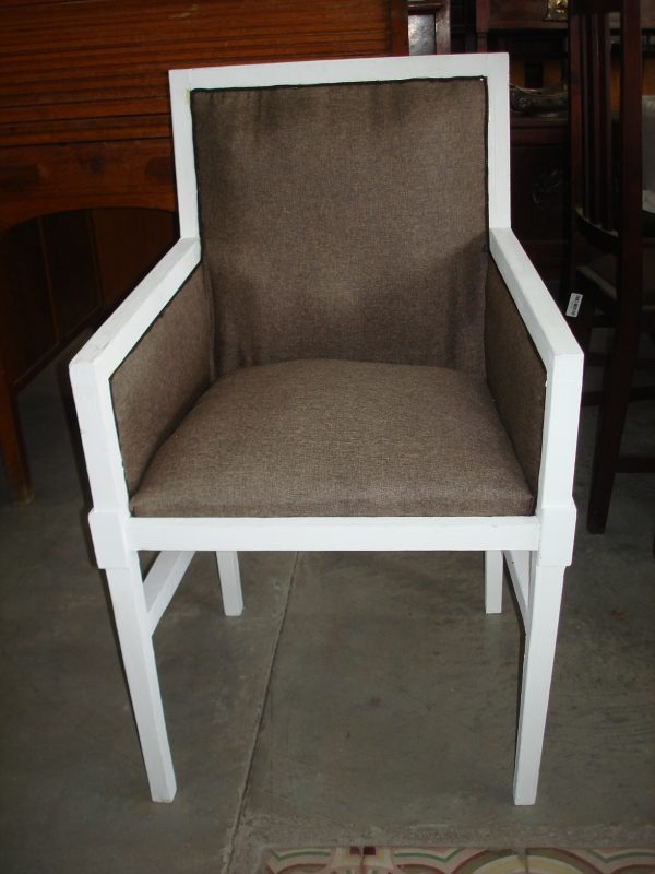 SILLON UN CUERPO INGLES SHABY CHIC , TAPIZADO A NUEVO. COD: 49006 - Image 3