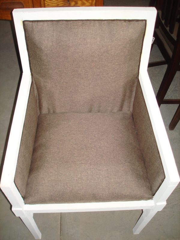 SILLON UN CUERPO INGLES SHABY CHIC , TAPIZADO A NUEVO. COD: 49006 - Image 4