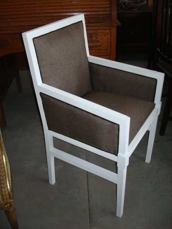 SILLON UN CUERPO INGLES SHABY CHIC , TAPIZADO A NUEVO. COD: 49006 - Image 5