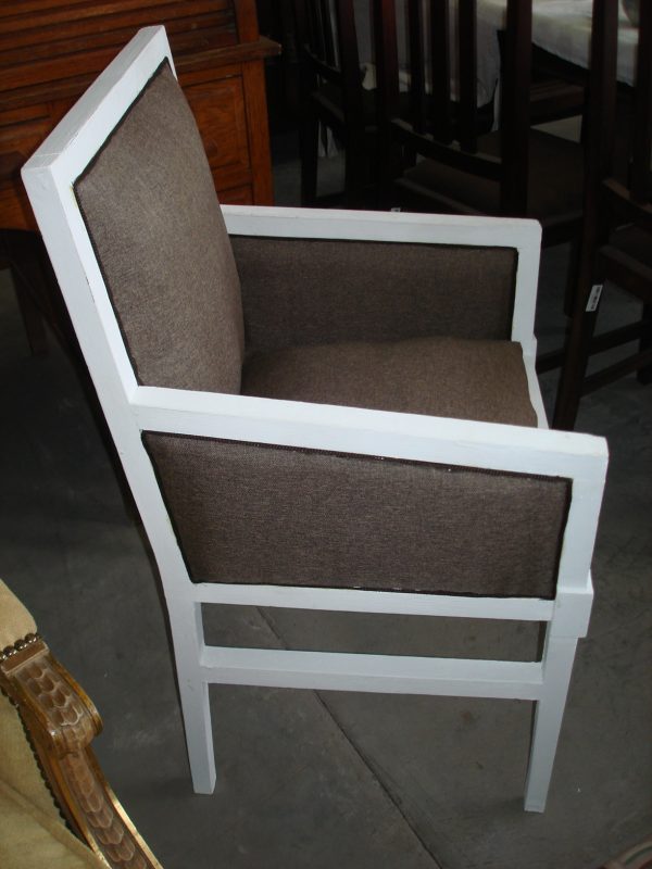 SILLON UN CUERPO INGLES SHABY CHIC , TAPIZADO A NUEVO. COD: 49006 - Image 6