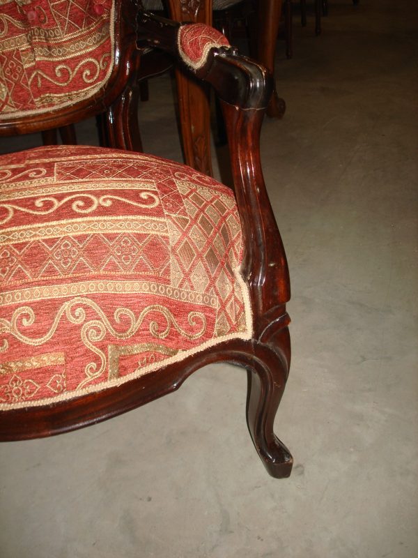 SILLON UN CUERPO ANTIGUO ESTILO INGLES VICTORIANO. COD: 61602 - Image 4