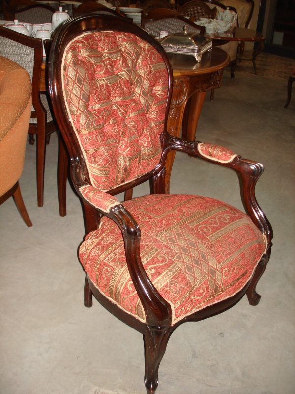 SILLON UN CUERPO ANTIGUO ESTILO INGLES VICTORIANO. COD: 61602 - Image 5