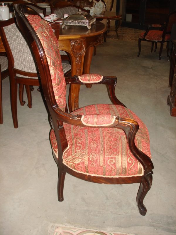 SILLON UN CUERPO ANTIGUO ESTILO INGLES VICTORIANO. COD: 61602 - Image 6