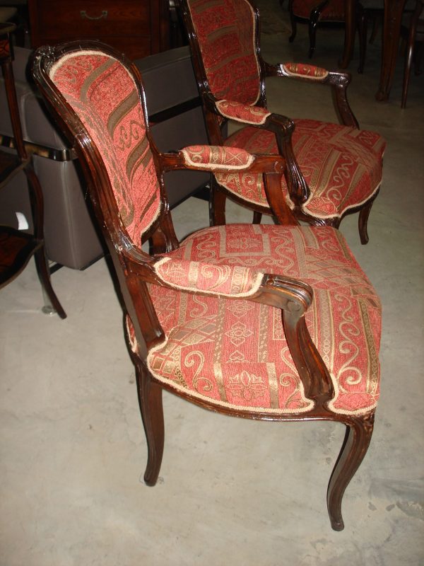 2 SILLONES ESTILO FRANCES LUIS XV TAPIZADOS A NUEVO. COD: 61502 - Image 8