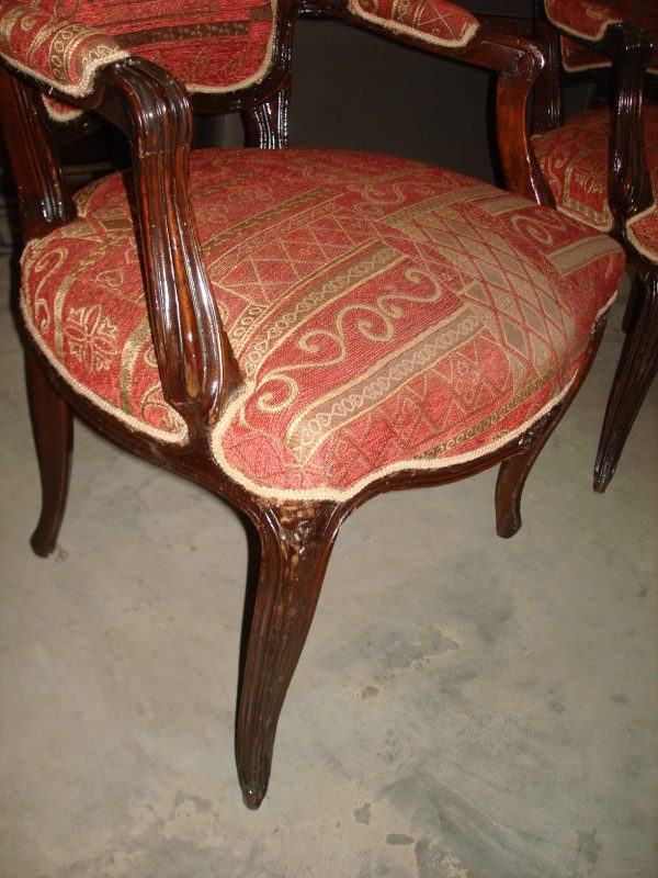 2 SILLONES ESTILO FRANCES LUIS XV TAPIZADOS A NUEVO. COD: 61502 - Image 9