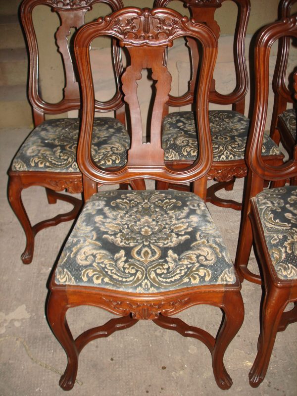 5 SILLAS ESTILO FRANCES LUIS XIV IMPECABLES . COD: 65308 - Image 4