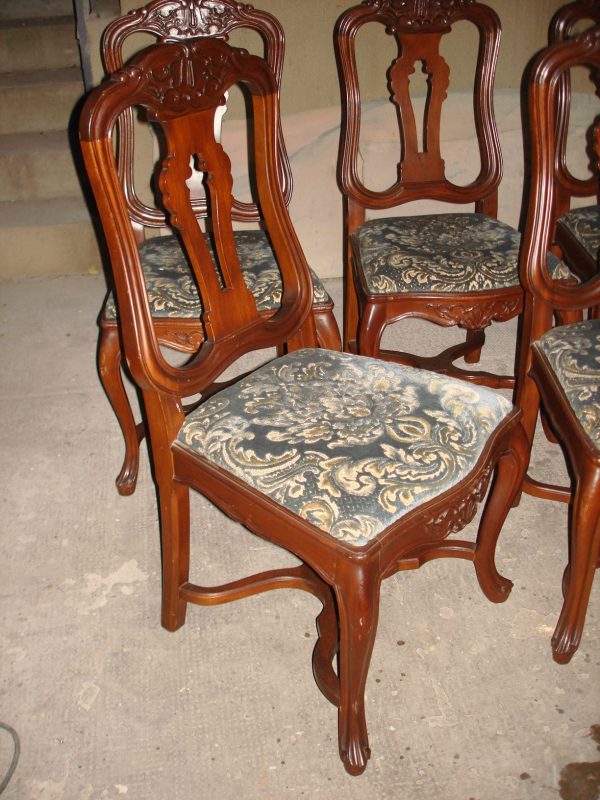 5 SILLAS ESTILO FRANCES LUIS XIV IMPECABLES . COD: 65308 - Image 7