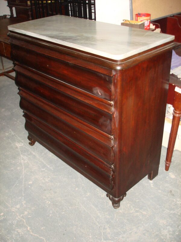 COMODA COLONIAL  CON MARMOL CARRARA , PRINCIPIOS DEL 1900. COD: 67701 - Image 3