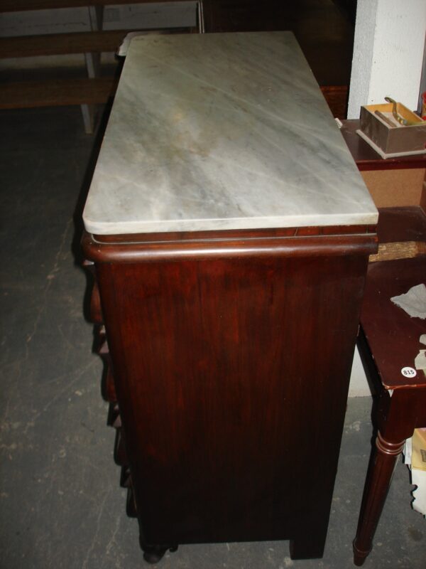 COMODA COLONIAL  CON MARMOL CARRARA , PRINCIPIOS DEL 1900. COD: 67701 - Image 4
