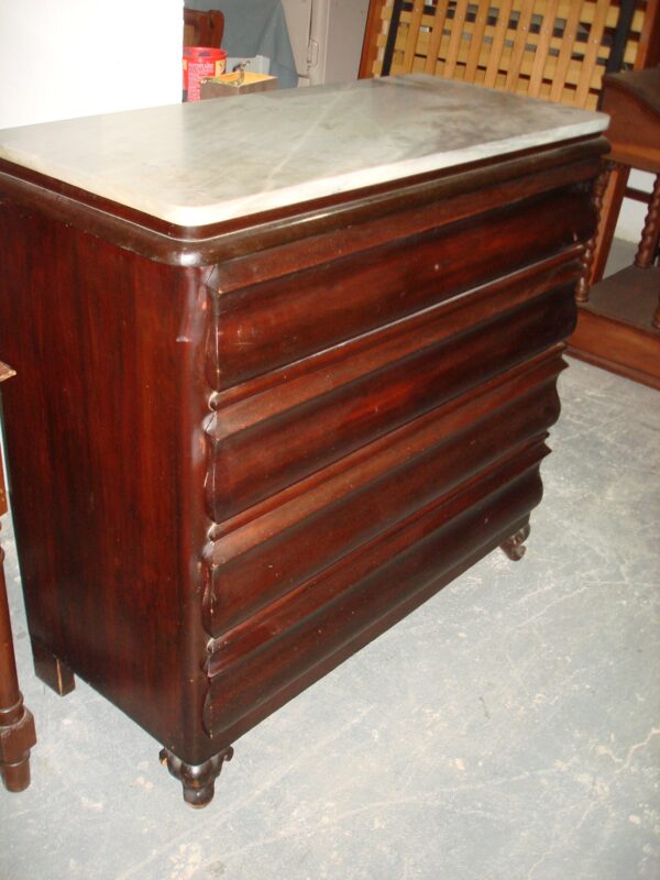 COMODA COLONIAL  CON MARMOL CARRARA , PRINCIPIOS DEL 1900. COD: 67701 - Image 8