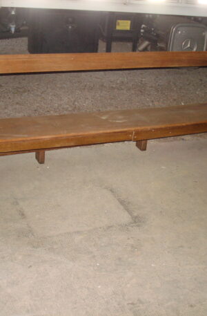 BANCO DE IGLESIA ANTIGUO ORIGINAL MADERA MACIZA. COD: 67615