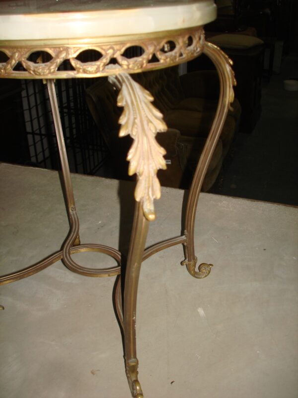 MESA DE SALA BRONCE Y MARMOL ONIX . COD: 69305 - Image 5