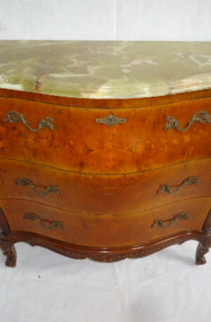 COMODA BARROCO ESTILO FRANCES LUIS XV CON MARMOL. COD: 73601