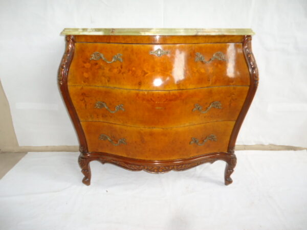 COMODA BARROCO ESTILO FRANCES LUIS XV CON MARMOL. COD: 73601 - Image 4