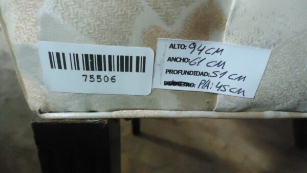 SILLON DE SALA O DORMITORIO ESTILO INGLES MADE IN USA FLAMANTES. COD: 75501-75503 - Image 6