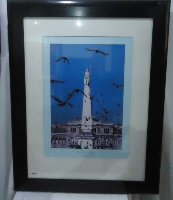 CUADRO IMPORTANTE FOTOGRAFIA ALDO SESSA PLAZA DE MAYO BS AS ARGENTINA. COD: 75303