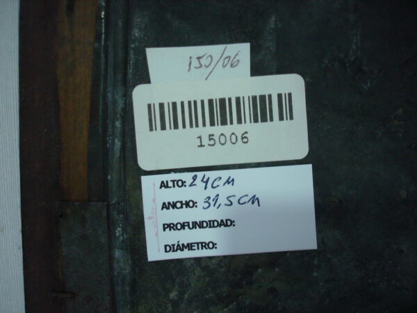 CUADRO PLACA EN RELIEVE MUY ANTIGUA ESCENA GALANTE. COD: 15006 - Image 6