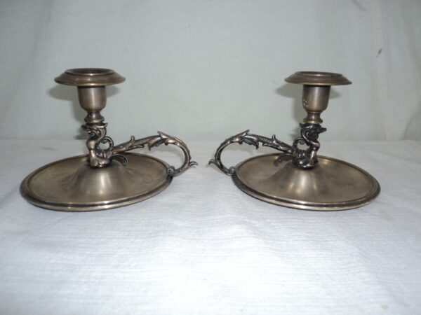 CANDELERO METAL PLATEADO WMF ALEMAN COLECCION. COD: 76502