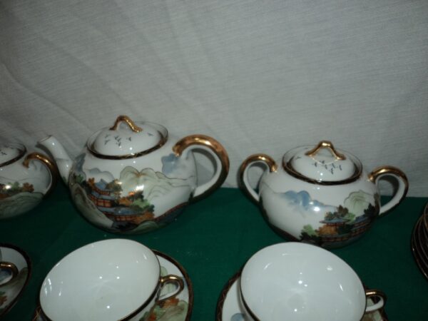 JUEGO DE TÉ PORCELANA ORIENTAL 32 PIEZAS. COD: 79601 - Image 7