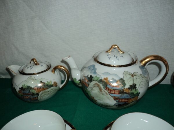 JUEGO DE TÉ PORCELANA ORIENTAL 32 PIEZAS. COD: 79601 - Image 8
