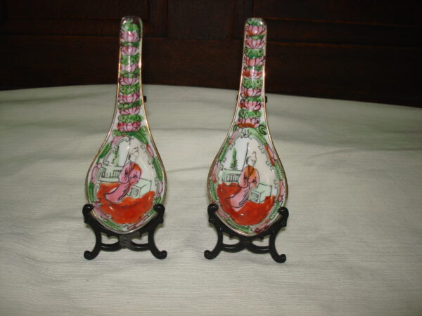 PAR DE CUCHARAS PORCELANA CHINA COLECCION. COD. 55413 - Image 2