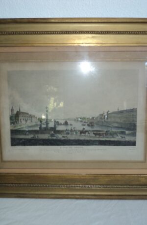 CUADRO GRABADO ORIGINAL FRANCES LUIS J. MASQUELIER ( 1741-1811). COD: 81011