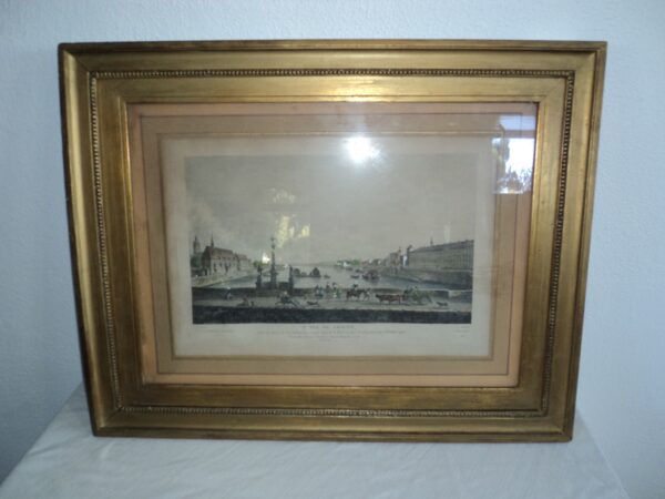 CUADRO GRABADO ORIGINAL FRANCES LUIS J. MASQUELIER ( 1741-1811). COD: 81011