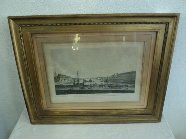 CUADRO GRABADO ORIGINAL FRANCES LUIS J. MASQUELIER ( 1741-1811). COD: 81011 - Image 3