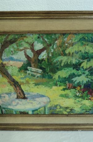 CUADRO AL OLEO SOBRE HARDBOARD ARTISTA MARY SMART AÑO 1968. COD: 81012