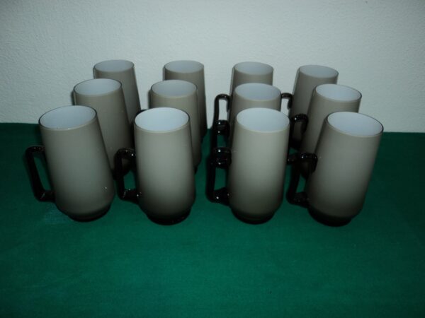 12 CHOPP EN VIDRIO MURANO ITALIANO DOBLE CAMEO. COD: 82109 - Image 2