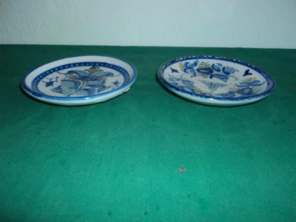 2 PLATOS EN CERAMICA ESMALTADA TALAVERA SELLADA G. VERTES COLECCION. COD: 82308 RESERVADO - Image 3